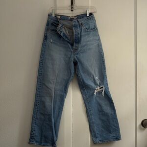 Levi's Light Blue Straight Leg Jeans